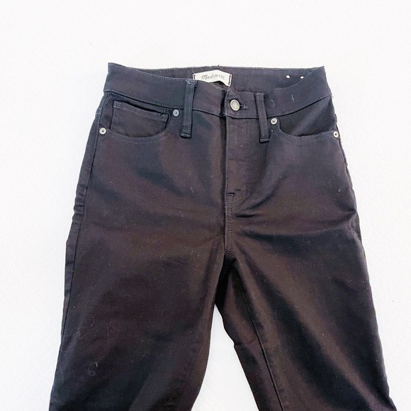 Madewell Curvy High-Rise Black Denim Jeans SZ26P - Picture 7 of 8